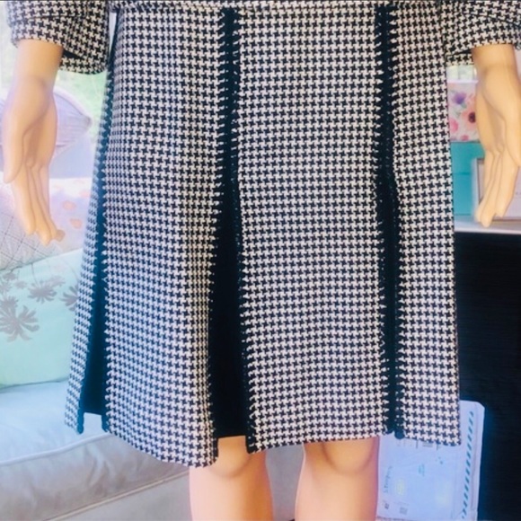 🔥 ANN TAYLOR Houndstooth Suit Skirt and Blazer. Item# 0040 - Picture 6 of 10